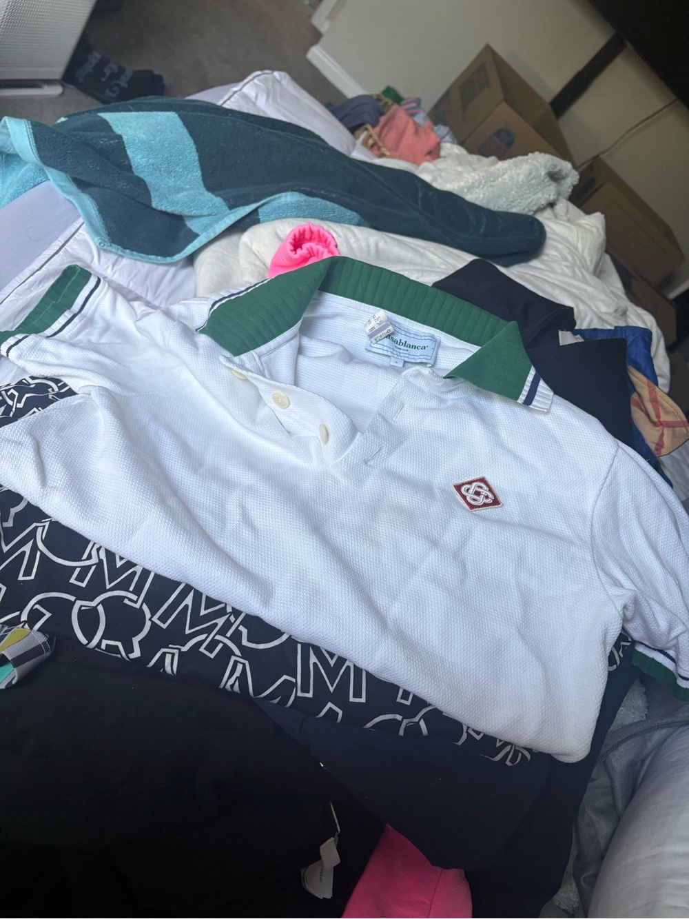 Casablanca white polo top